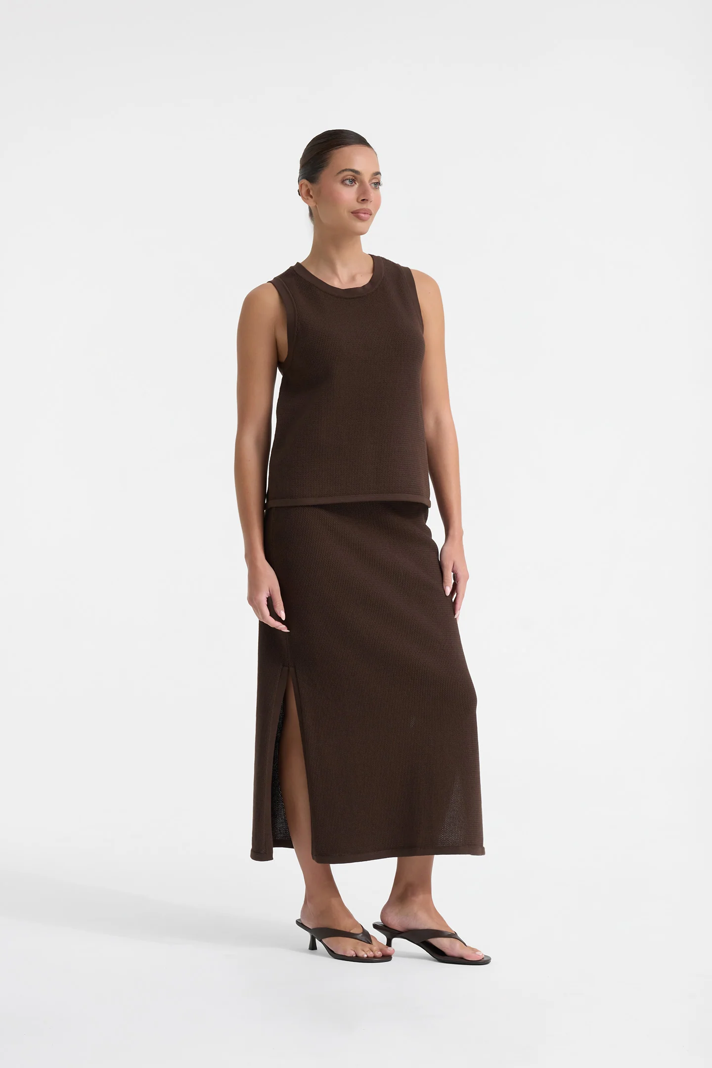 CROCHET KNIT MIDI SKIRT - Image 3