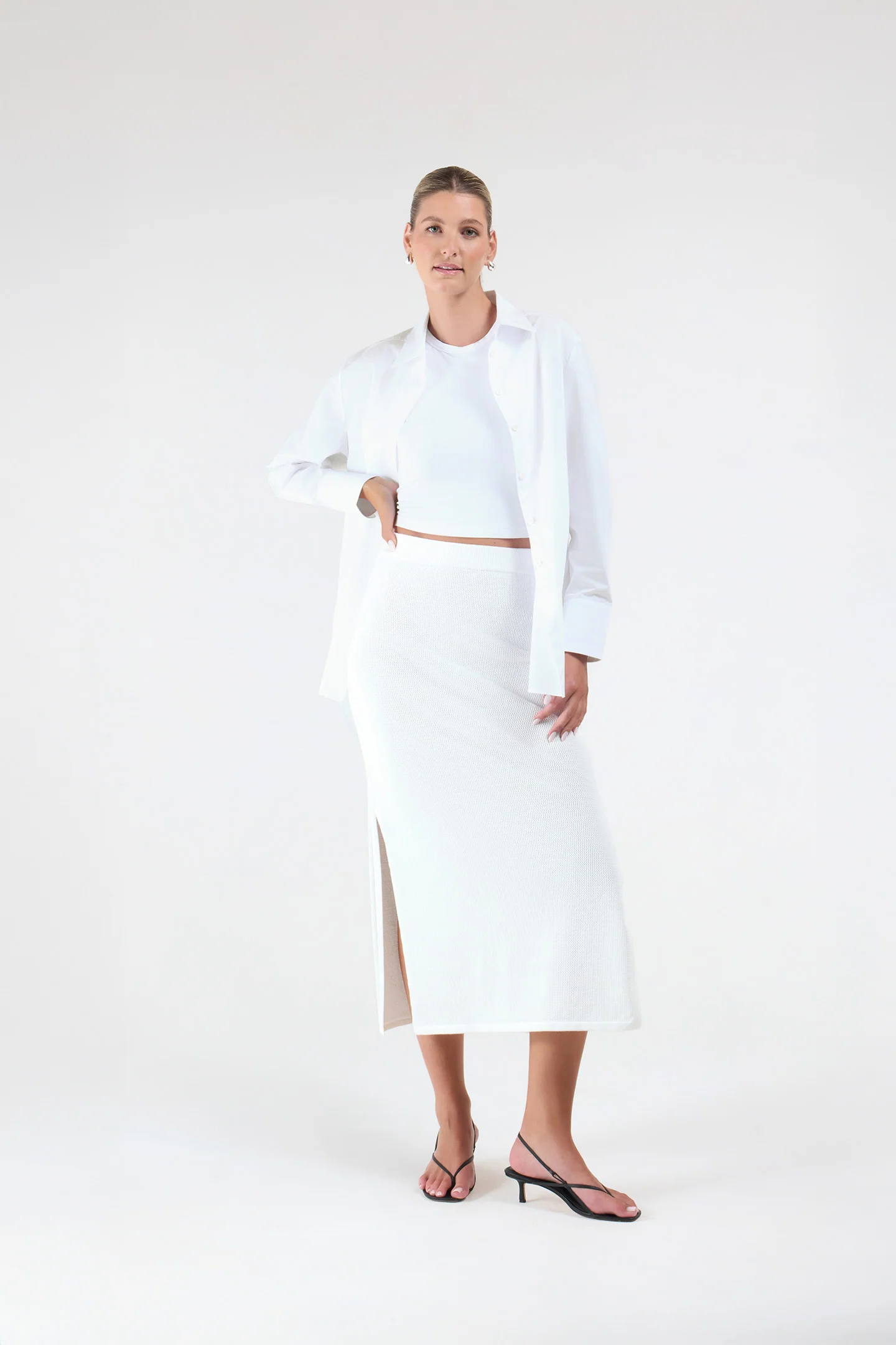 CROCHET KNIT MIDI SKIRT - Image 10