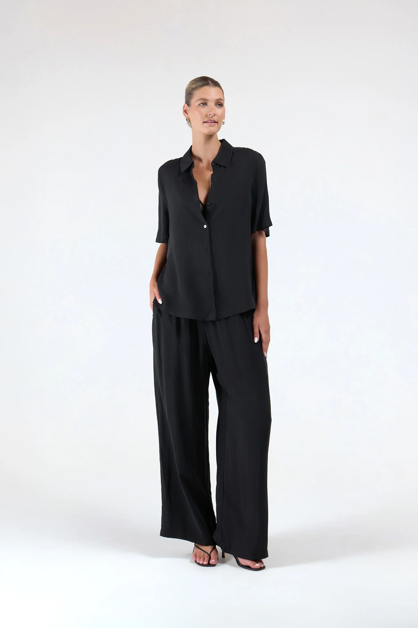 CUPRO WIDE LEG PANT - Image 3