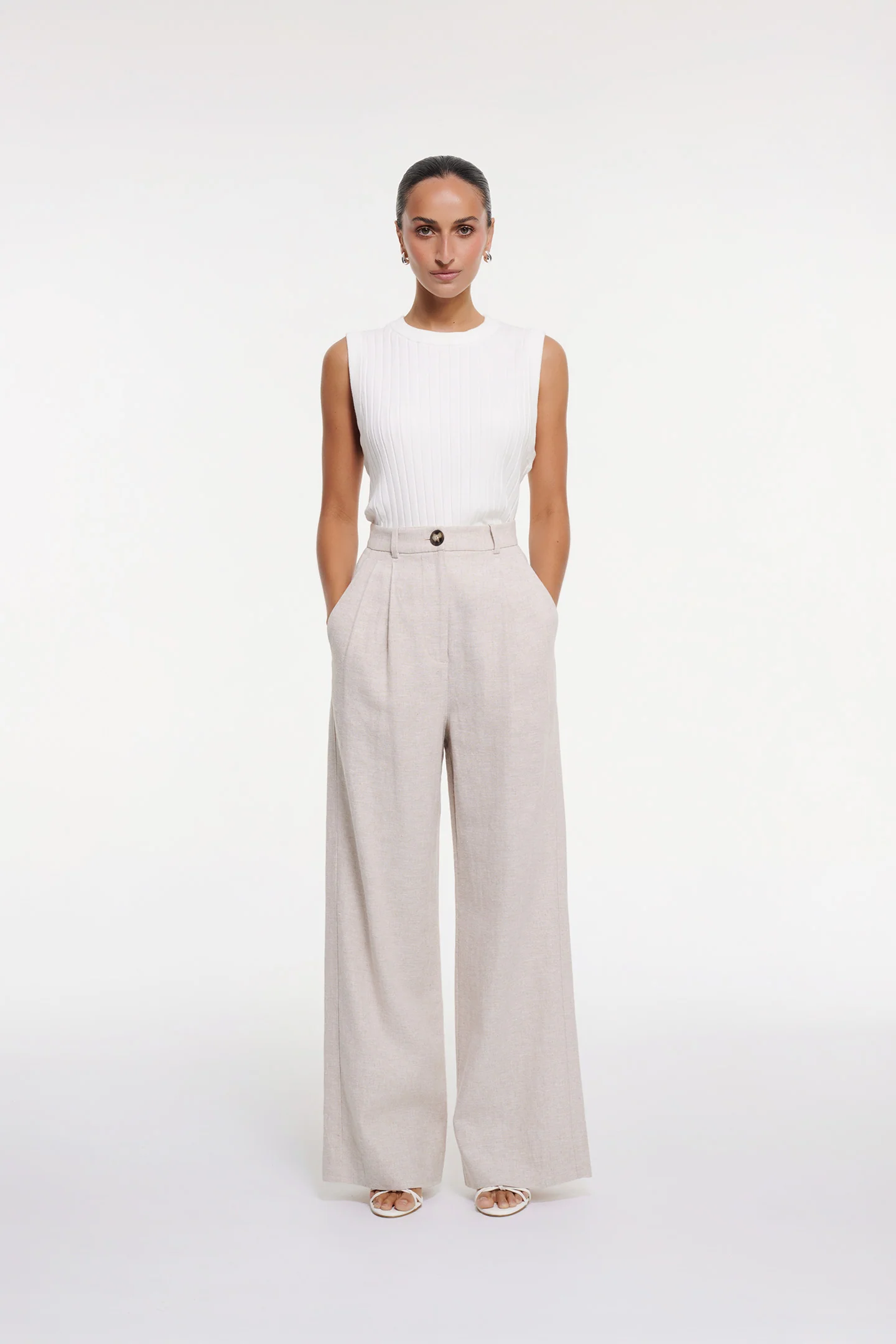 HERRINGBONE STRAIGHT PANT - Image 5