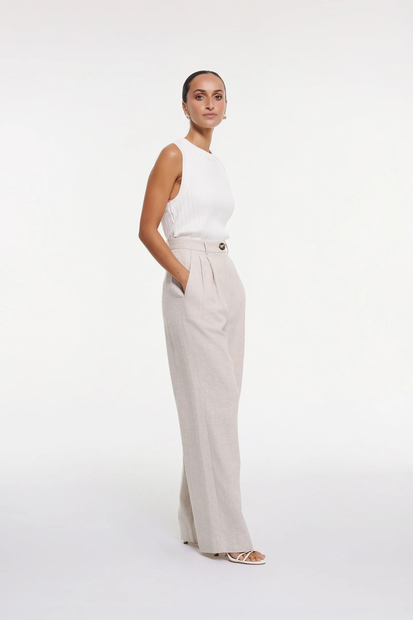 HERRINGBONE STRAIGHT PANT - Image 6