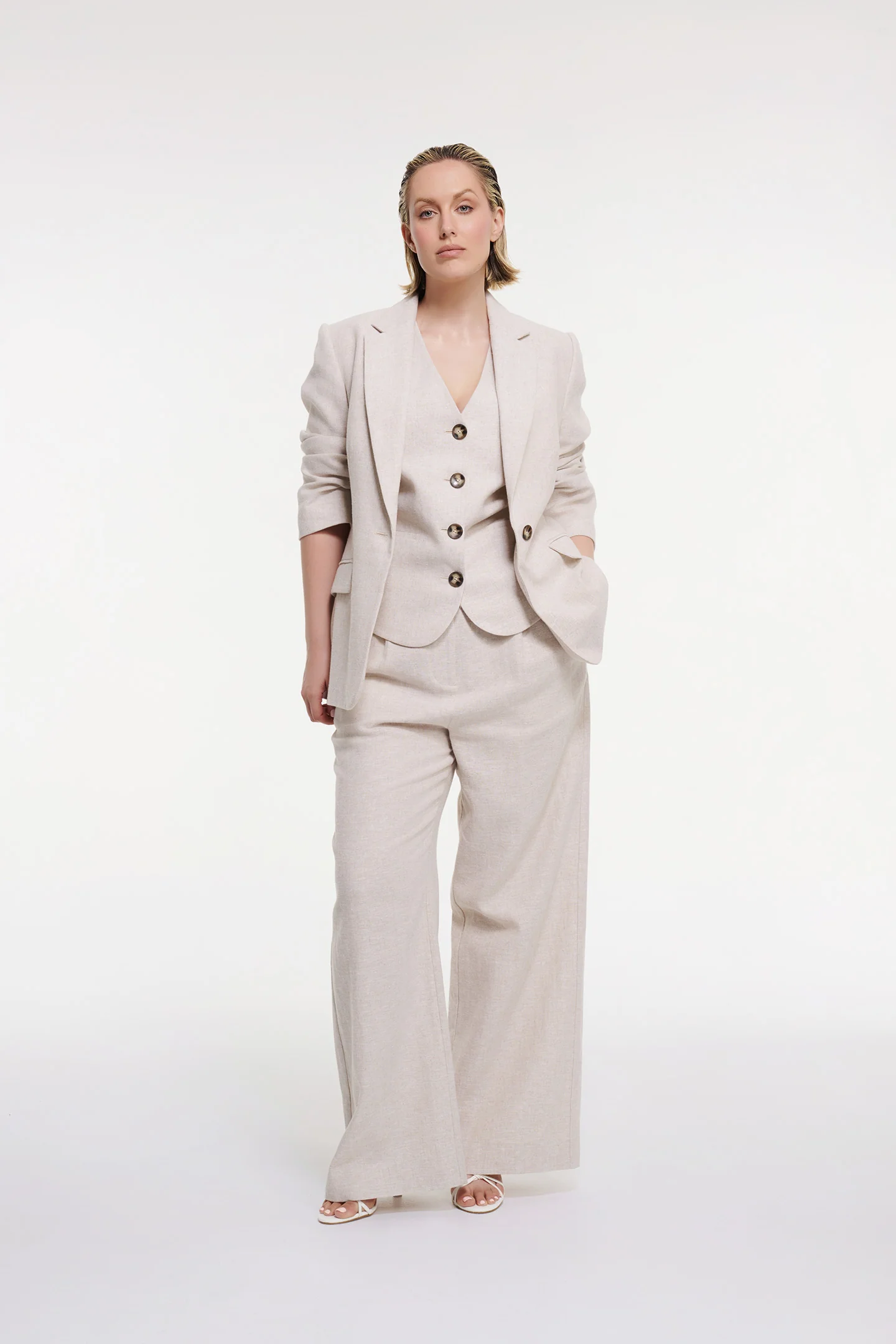 HERRINGBONE STRAIGHT PANT - Image 9
