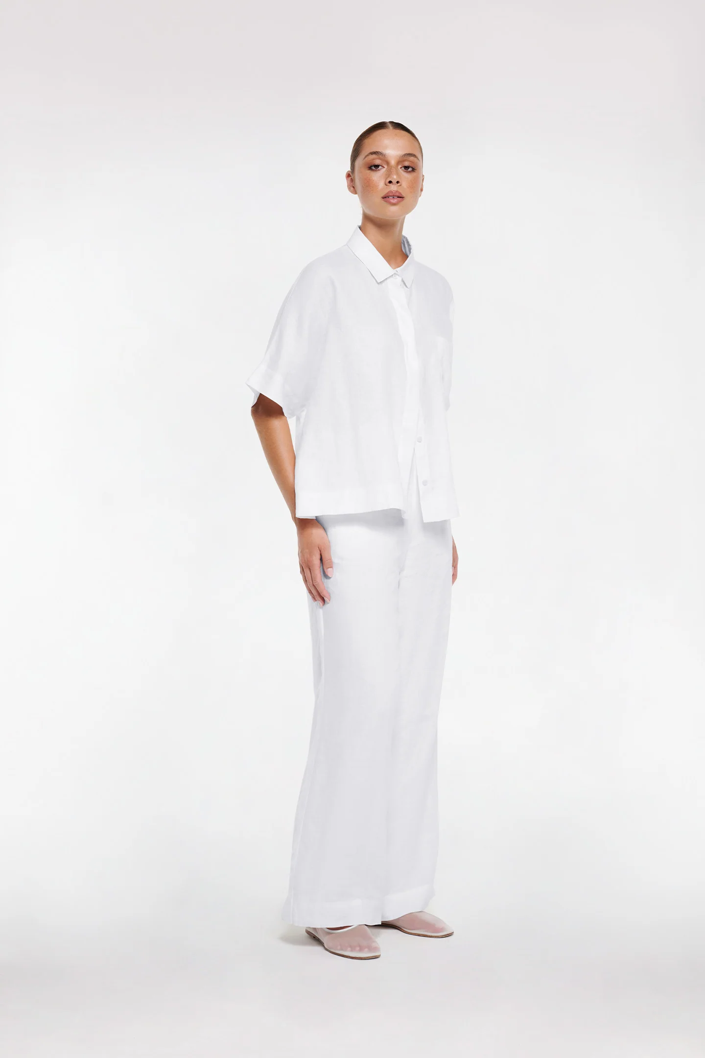 LINEN BOXY SHIRT - Image 3