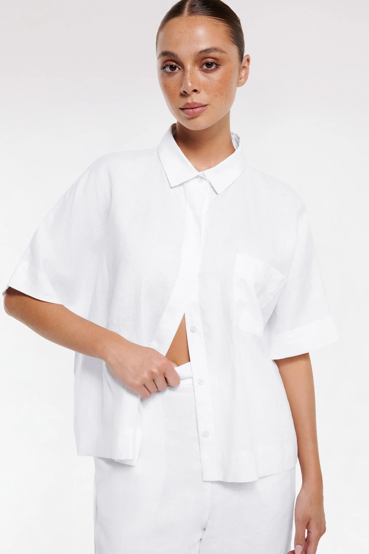 LINEN BOXY SHIRT - Image 5