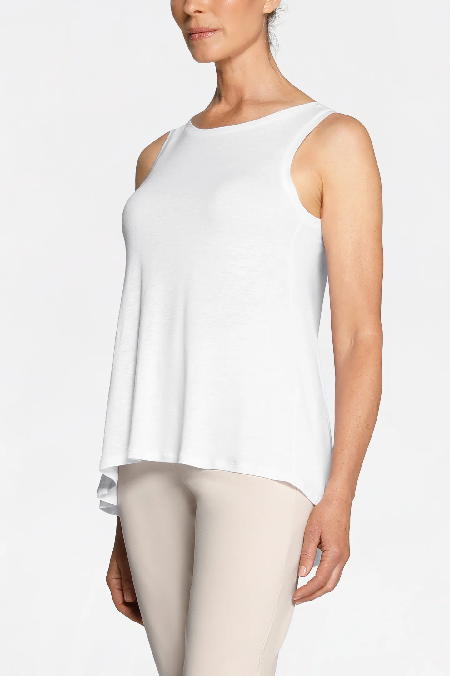 LINEN FLARED TANK - Image 7