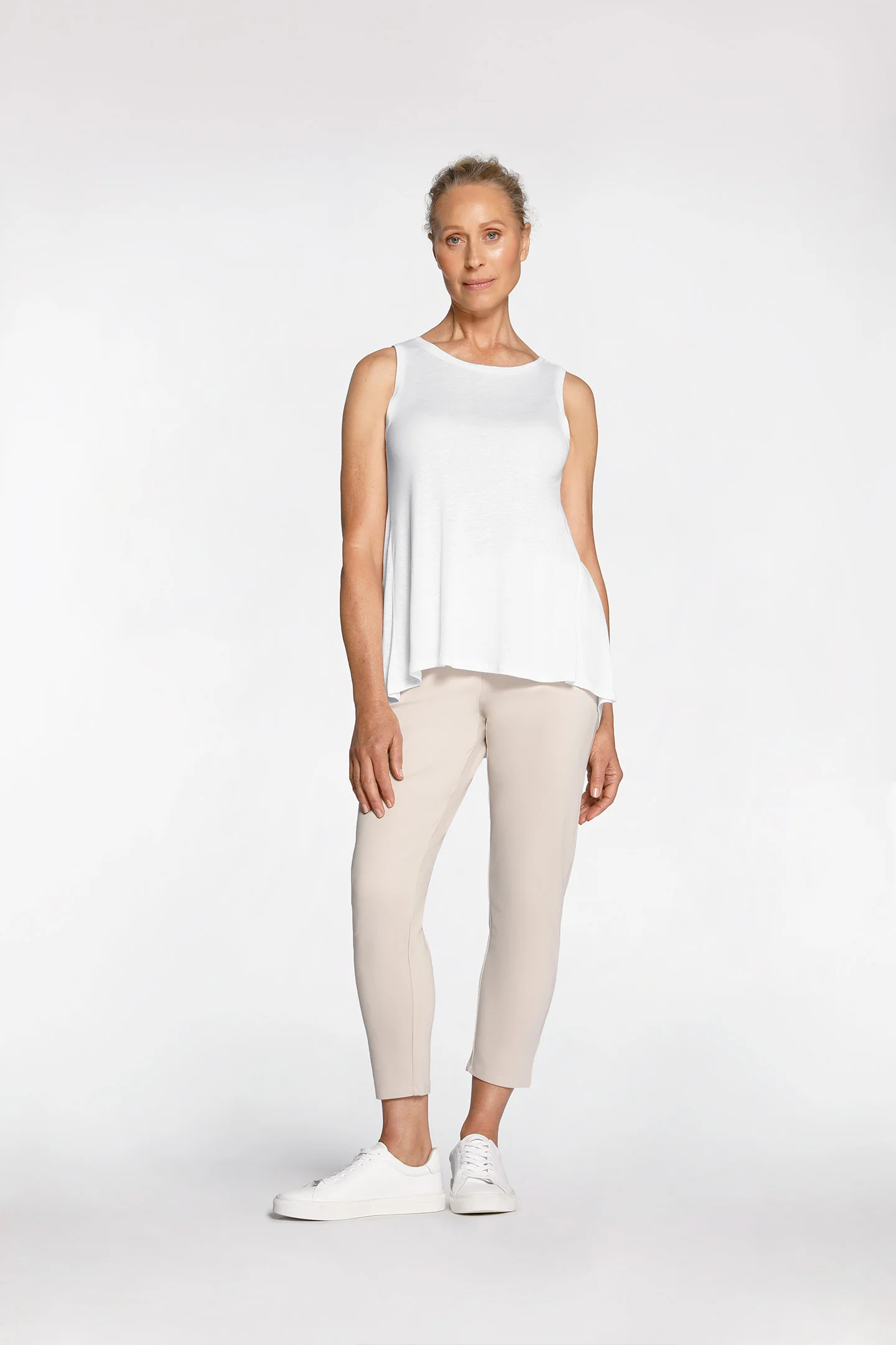 LINEN FLARED TANK - Image 8