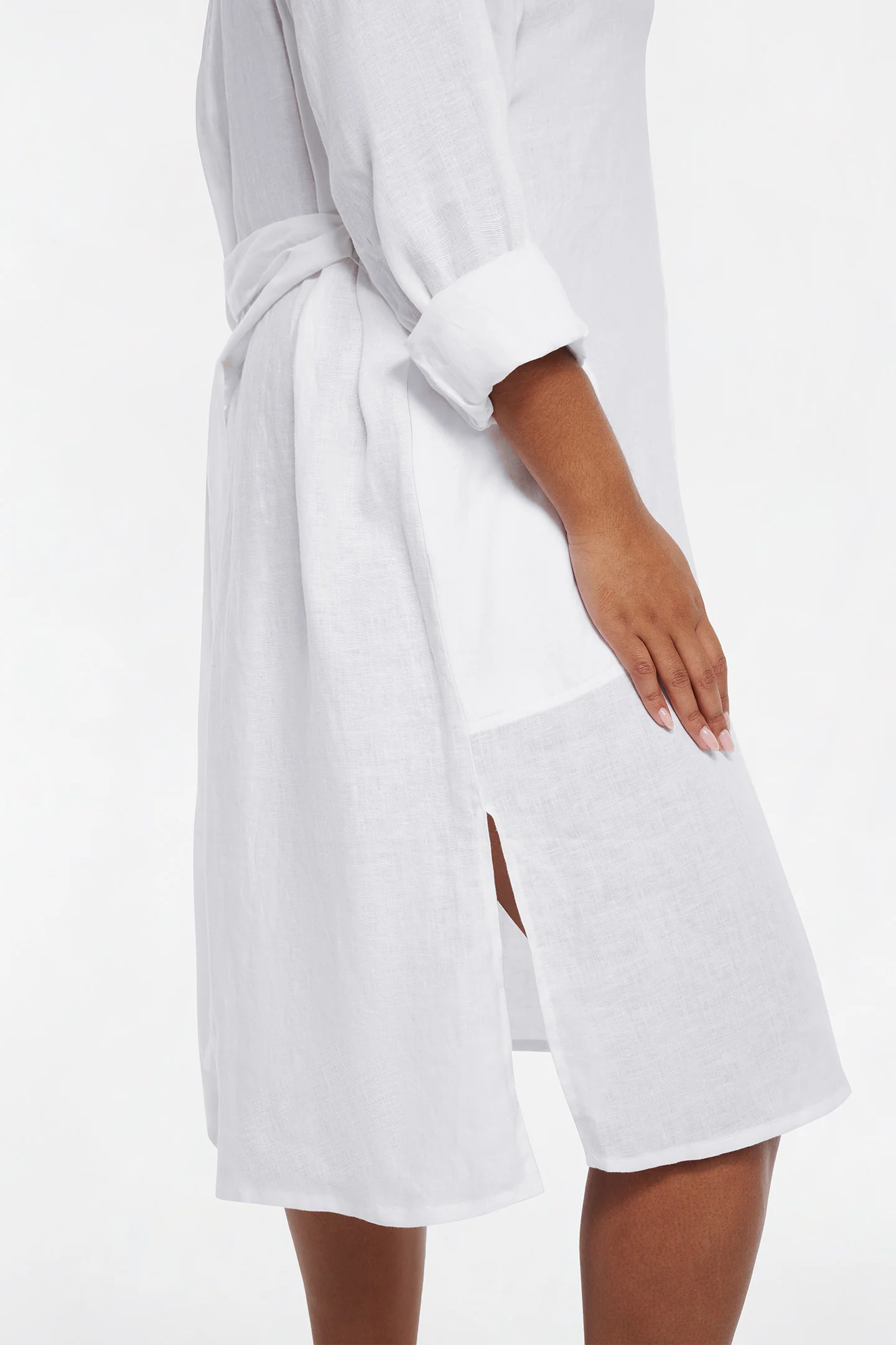 LINEN SHIRT DRESS - Image 5