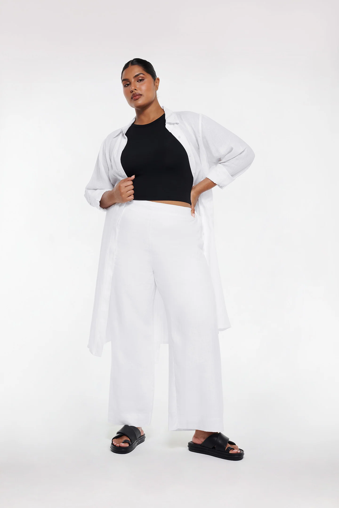 LINEN SHIRT DRESS - Image 6