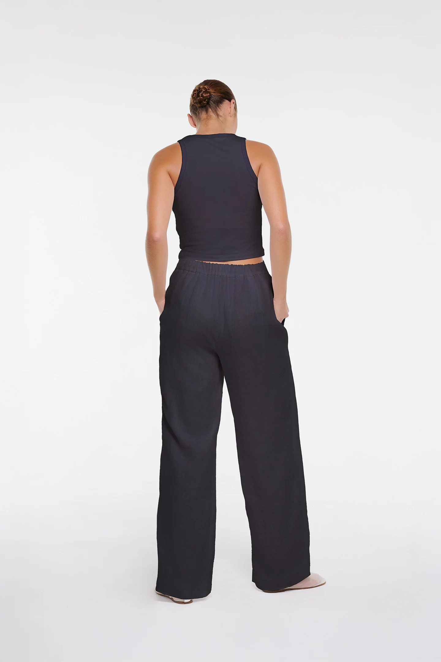 LINEN STRAIGHT LEG PANT - Image 2