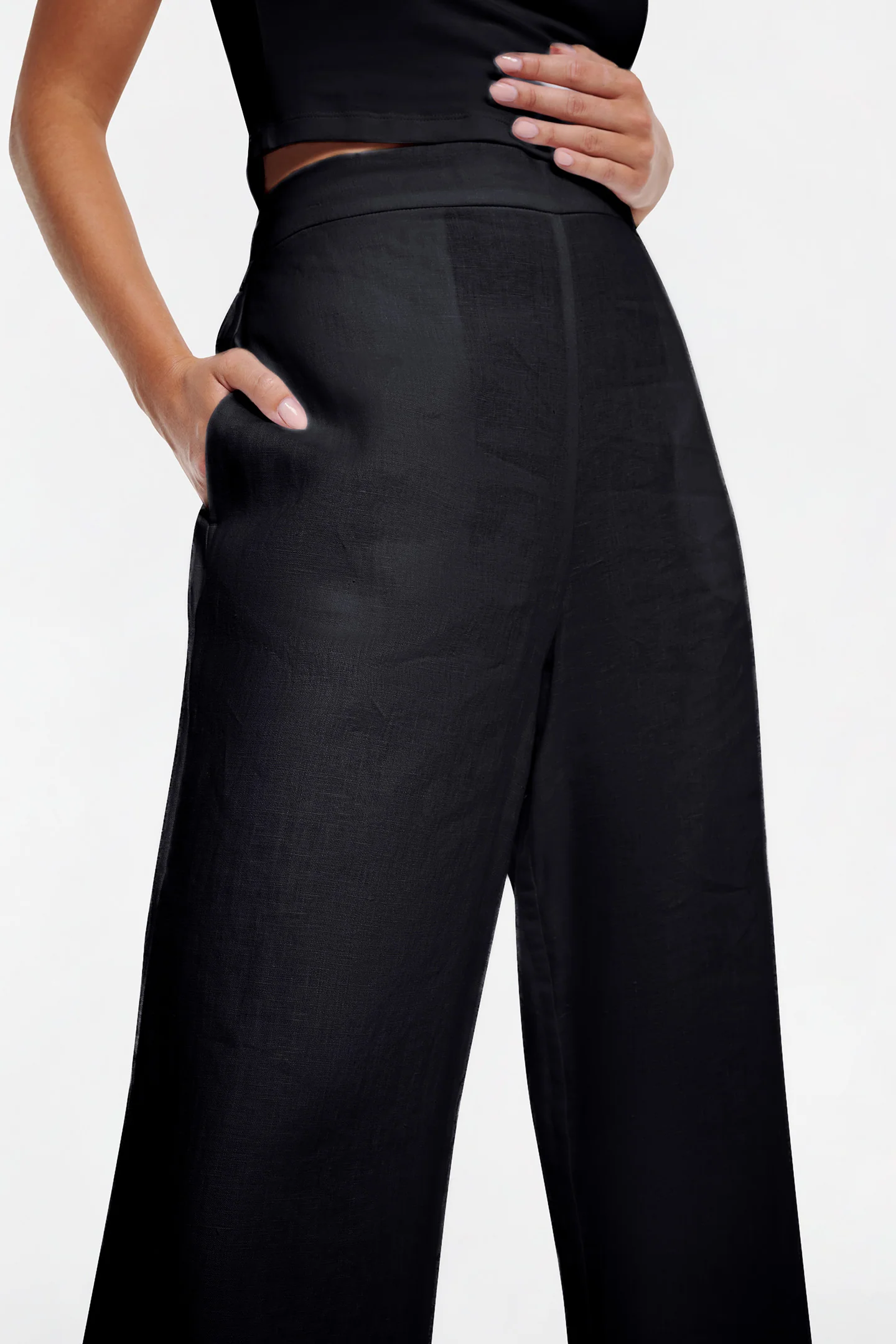 LINEN STRAIGHT LEG PANT - Image 3
