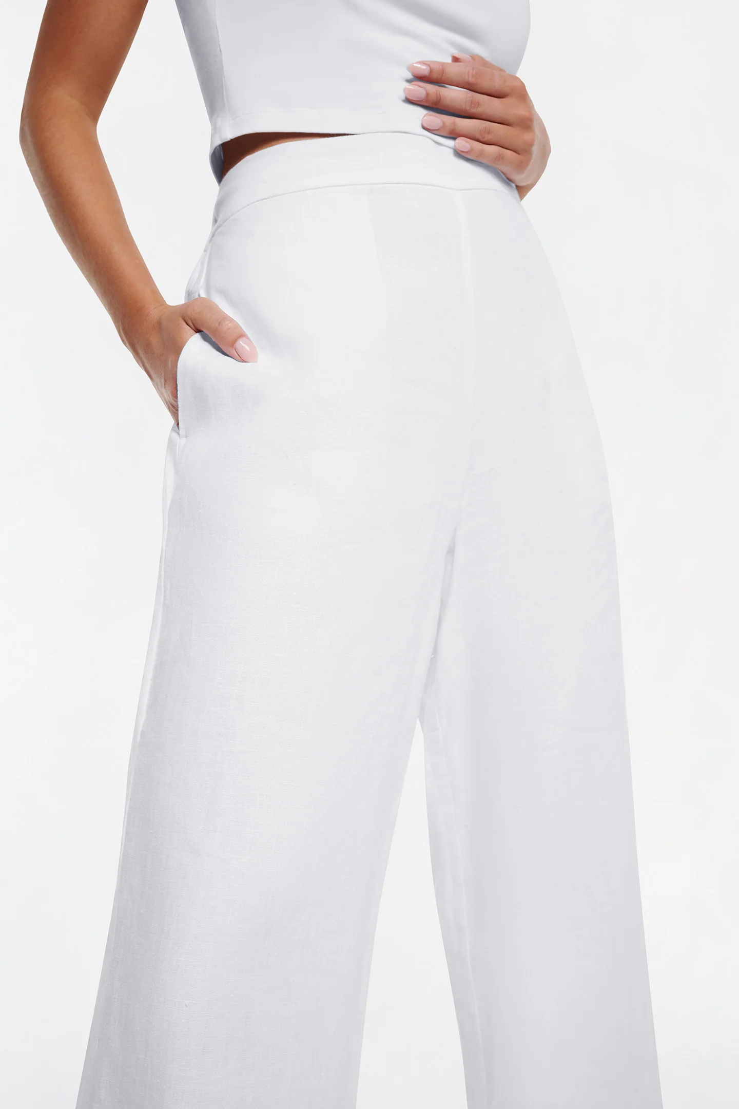 LINEN STRAIGHT LEG PANT - Image 5