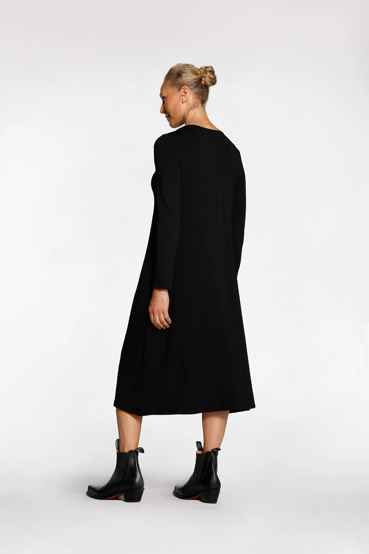 LONG SLEEVE MIDI DRESS - Image 4