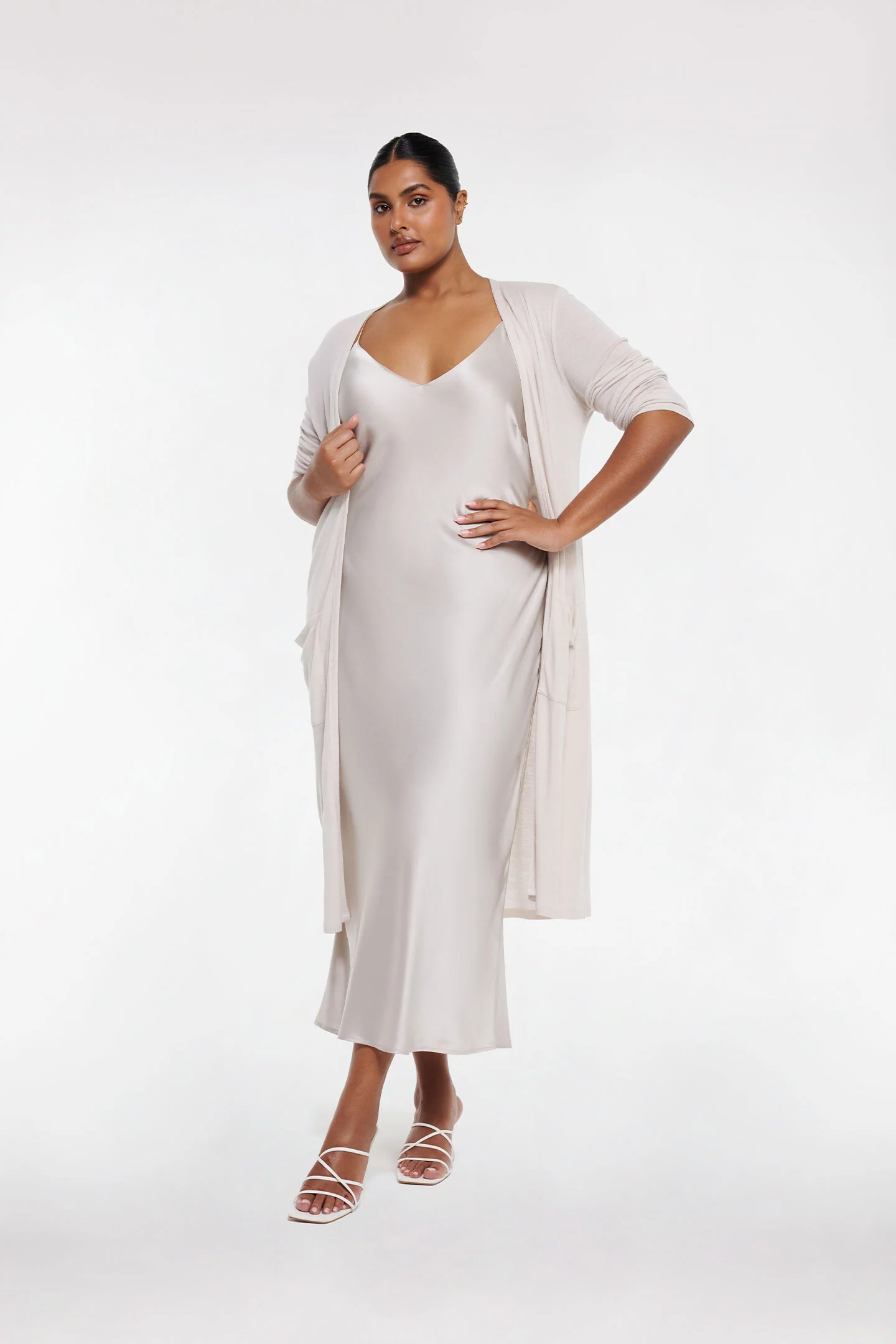 MERINO WOOL LONG CARDIGAN - Image 3