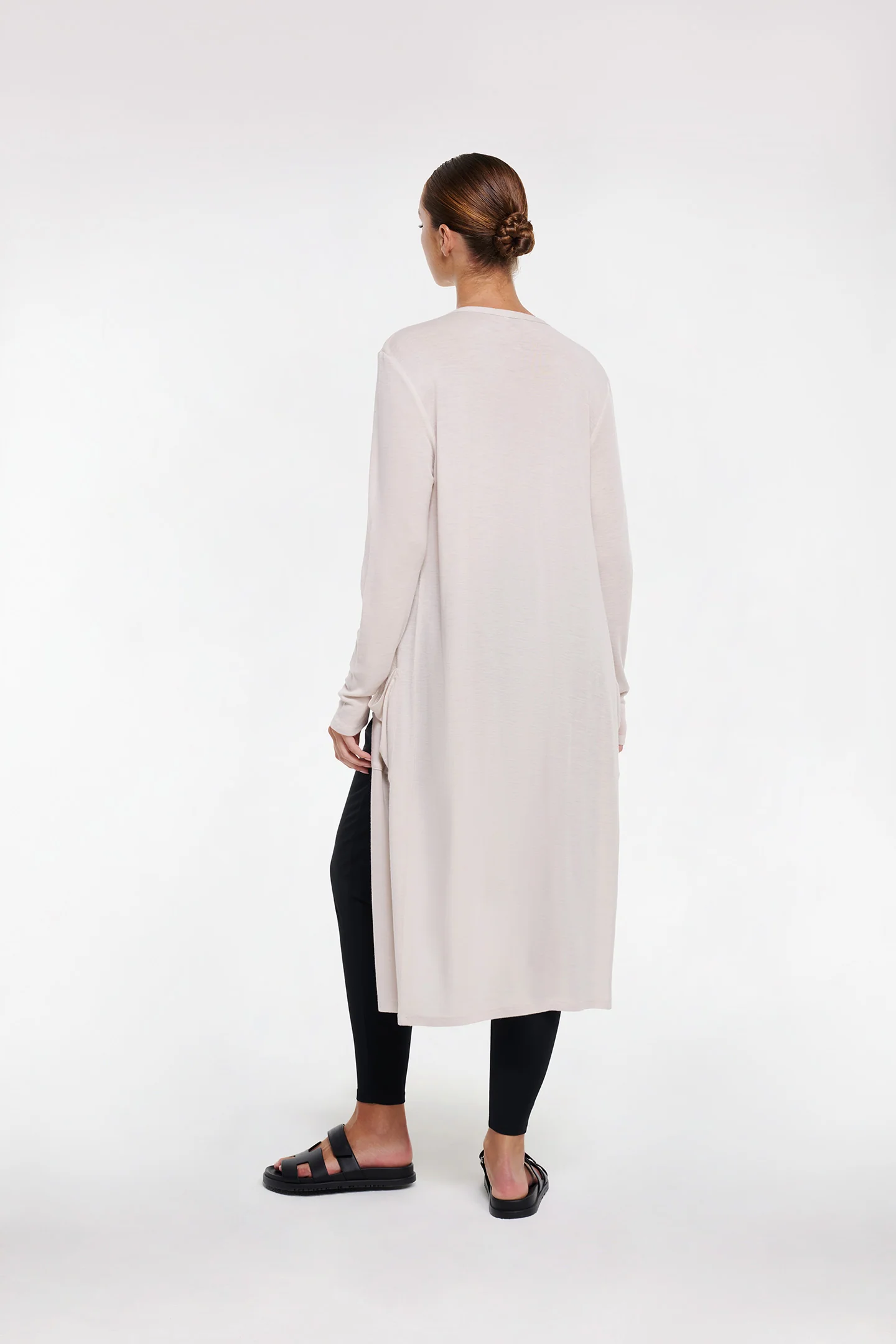 MERINO WOOL LONG CARDIGAN - Image 4
