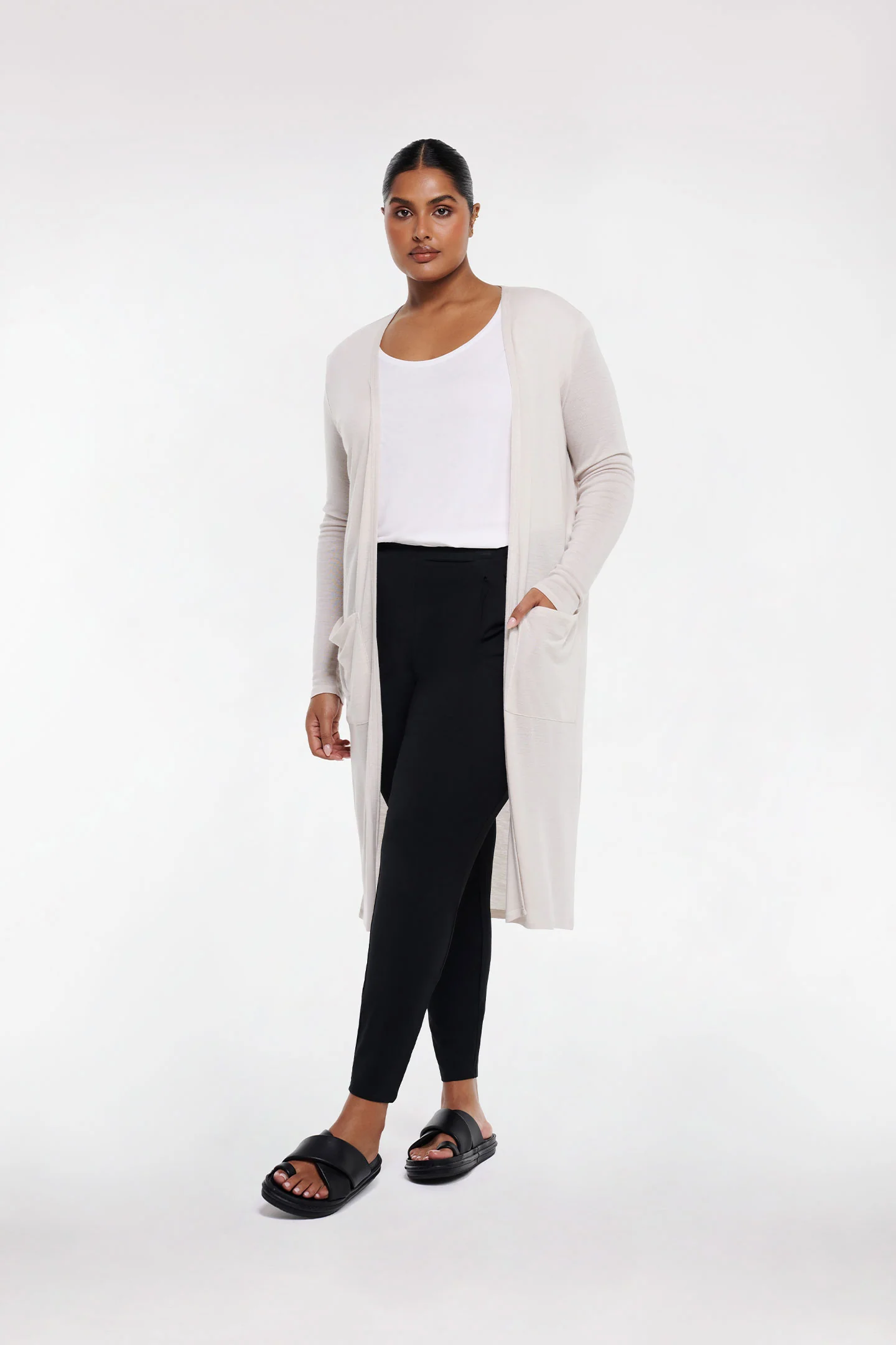 MERINO WOOL LONG CARDIGAN - Image 6
