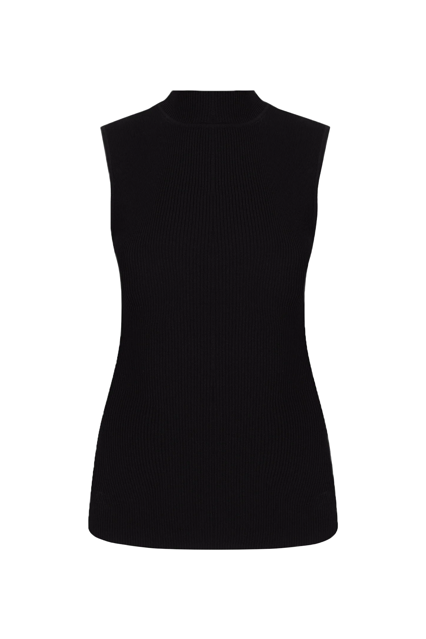 RIB FUNNEL NECK TOP - Image 7