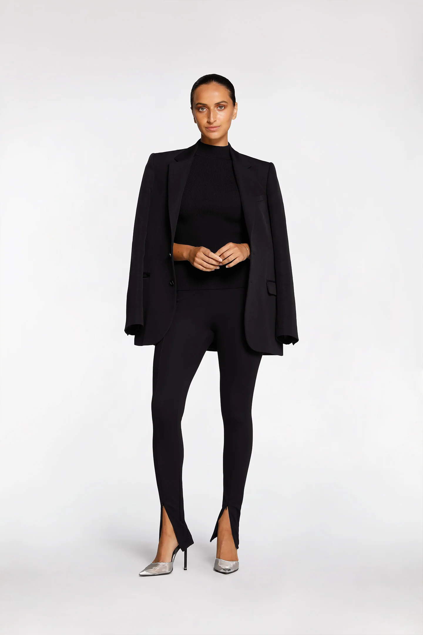 RIB FUNNEL NECK TOP - Image 8