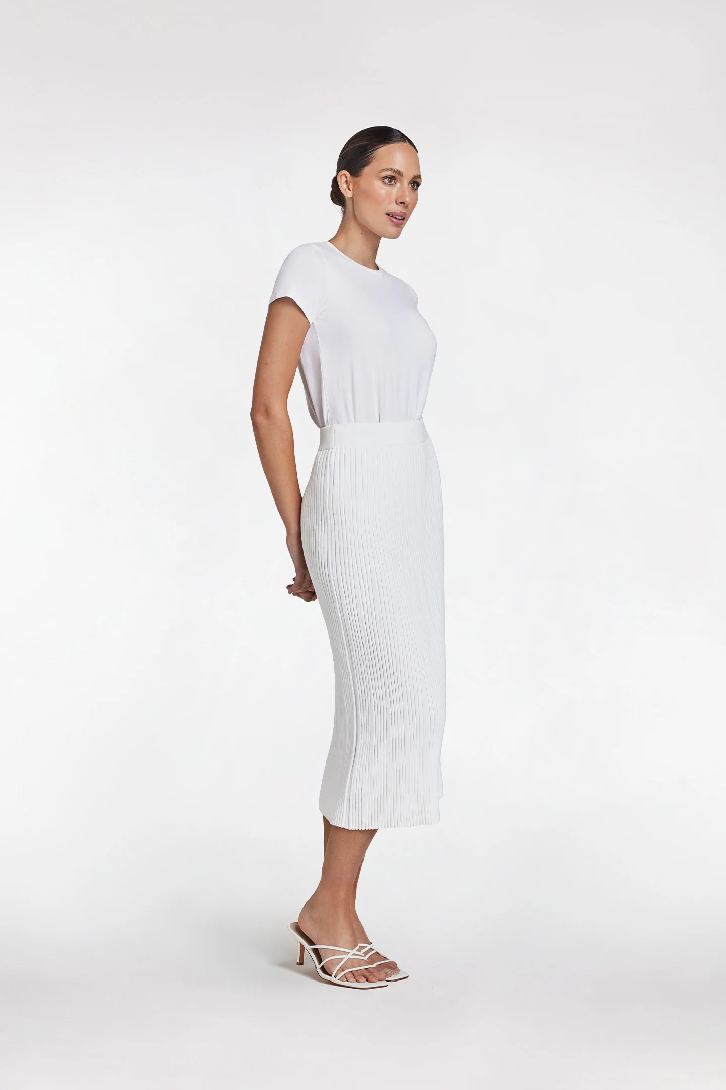 RIB MIDI SKIRT - Image 5