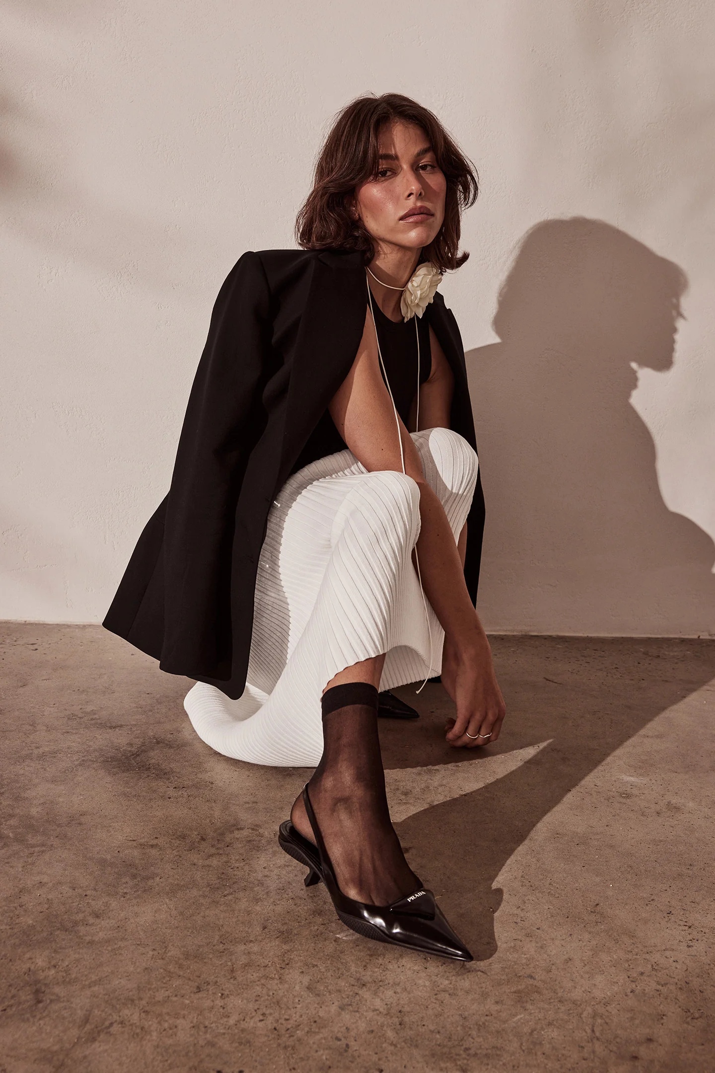 RIB MIDI SKIRT - Image 6