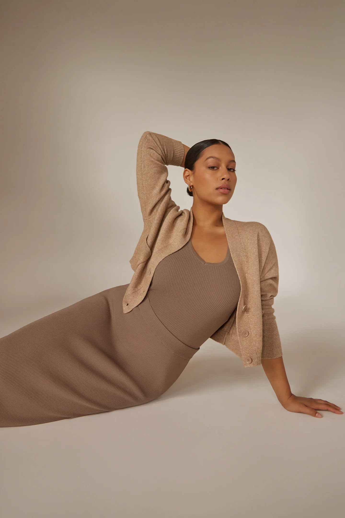 RIB SIDE SPLIT SKIRT - Image 7