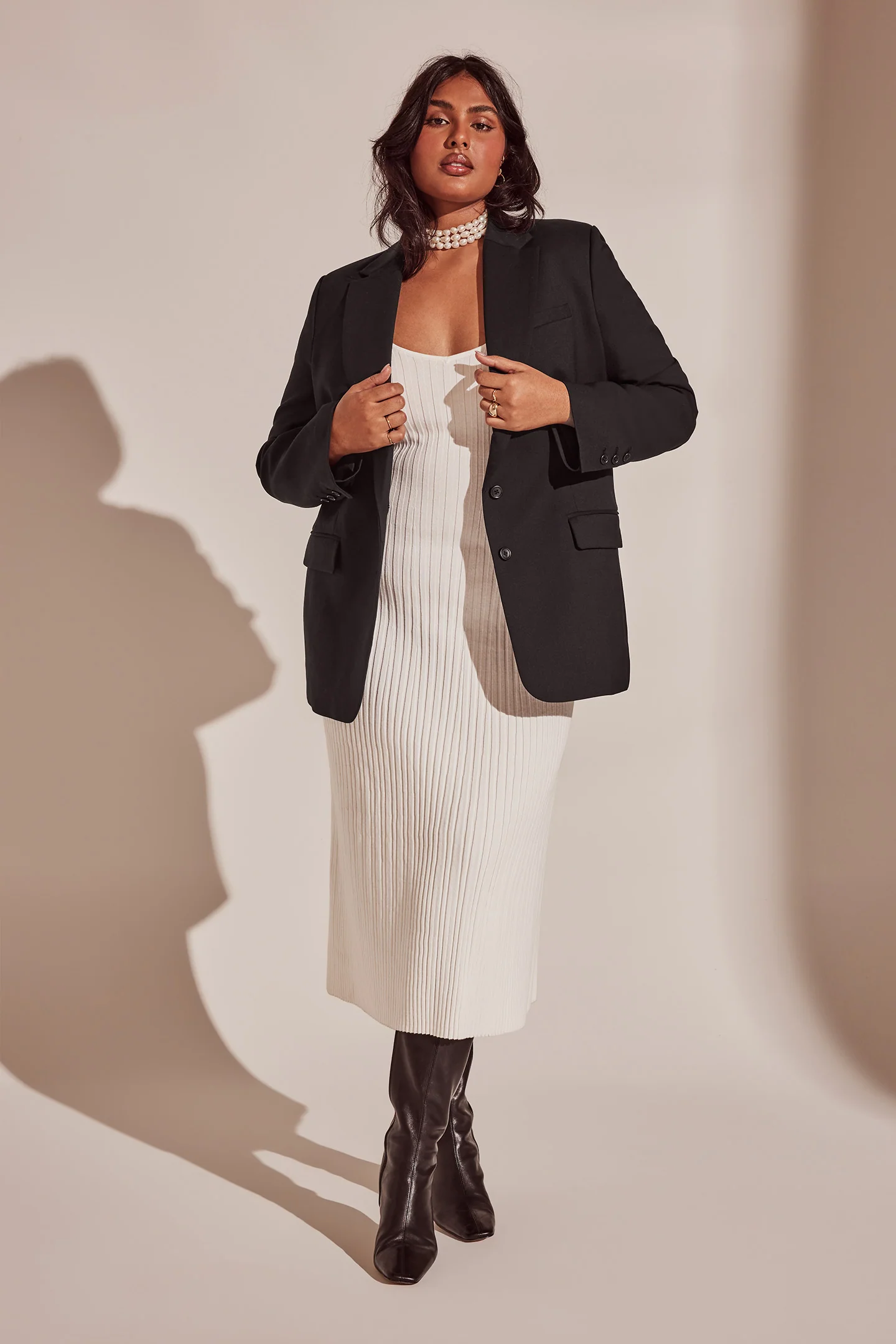 RIB SLEEVELESS DRESS - Image 3