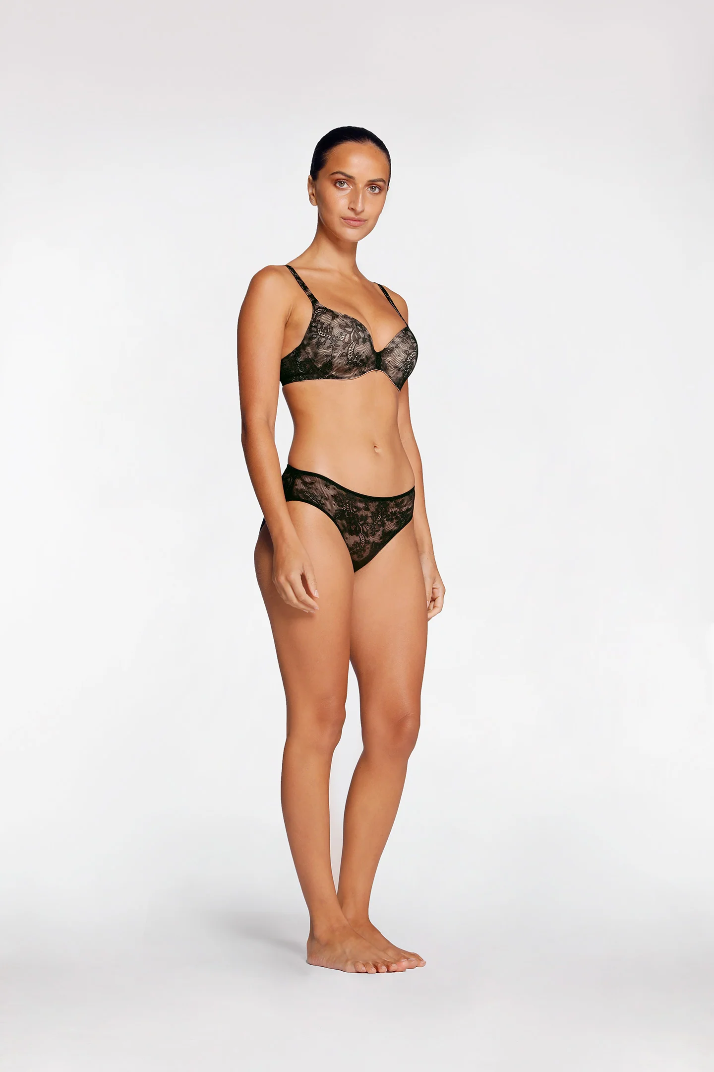 SMOOTH LACE PLUNGE CONTOUR BRA - Image 4