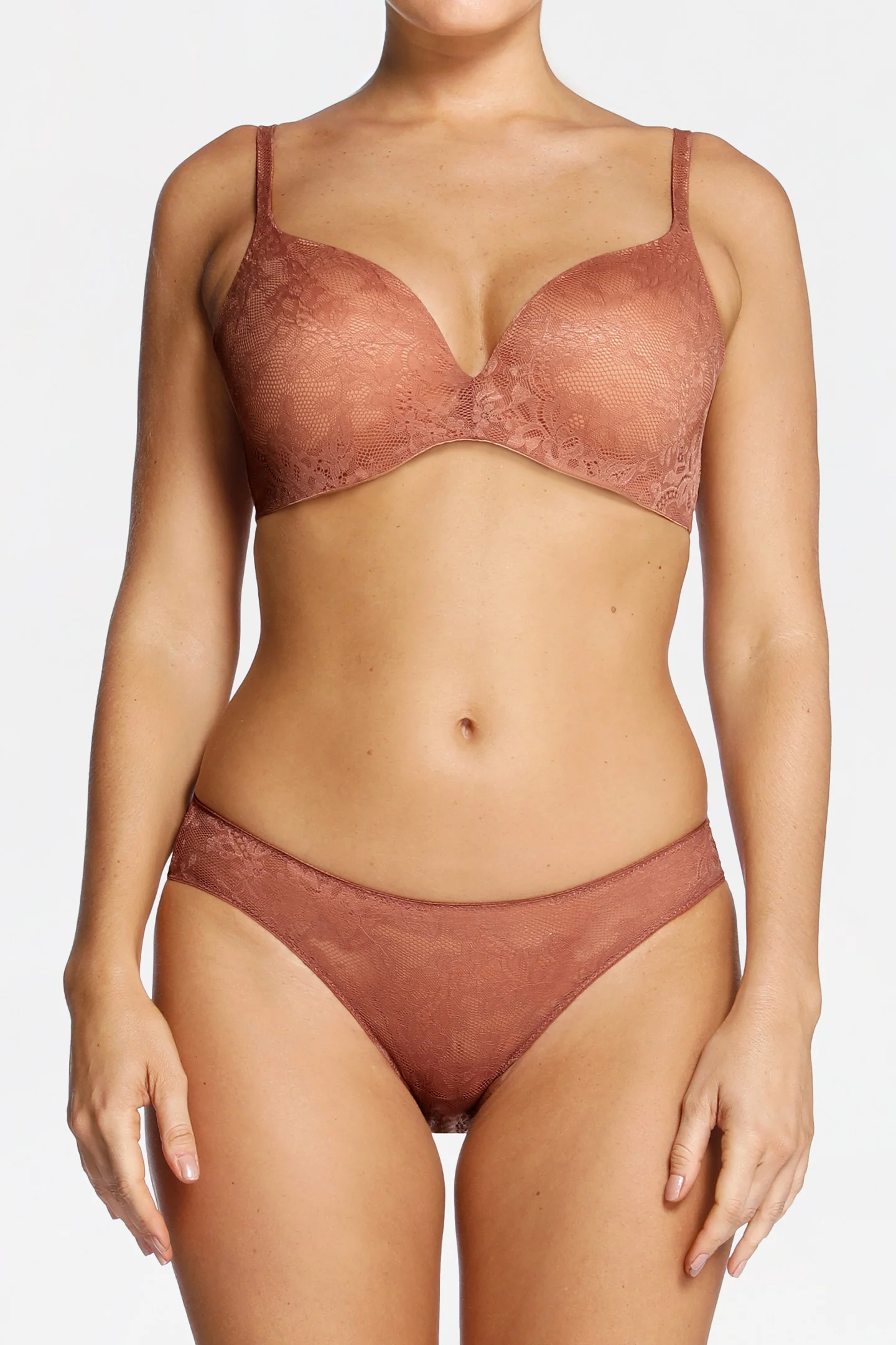 SMOOTH LACE PLUNGE CONTOUR BRA - Image 5