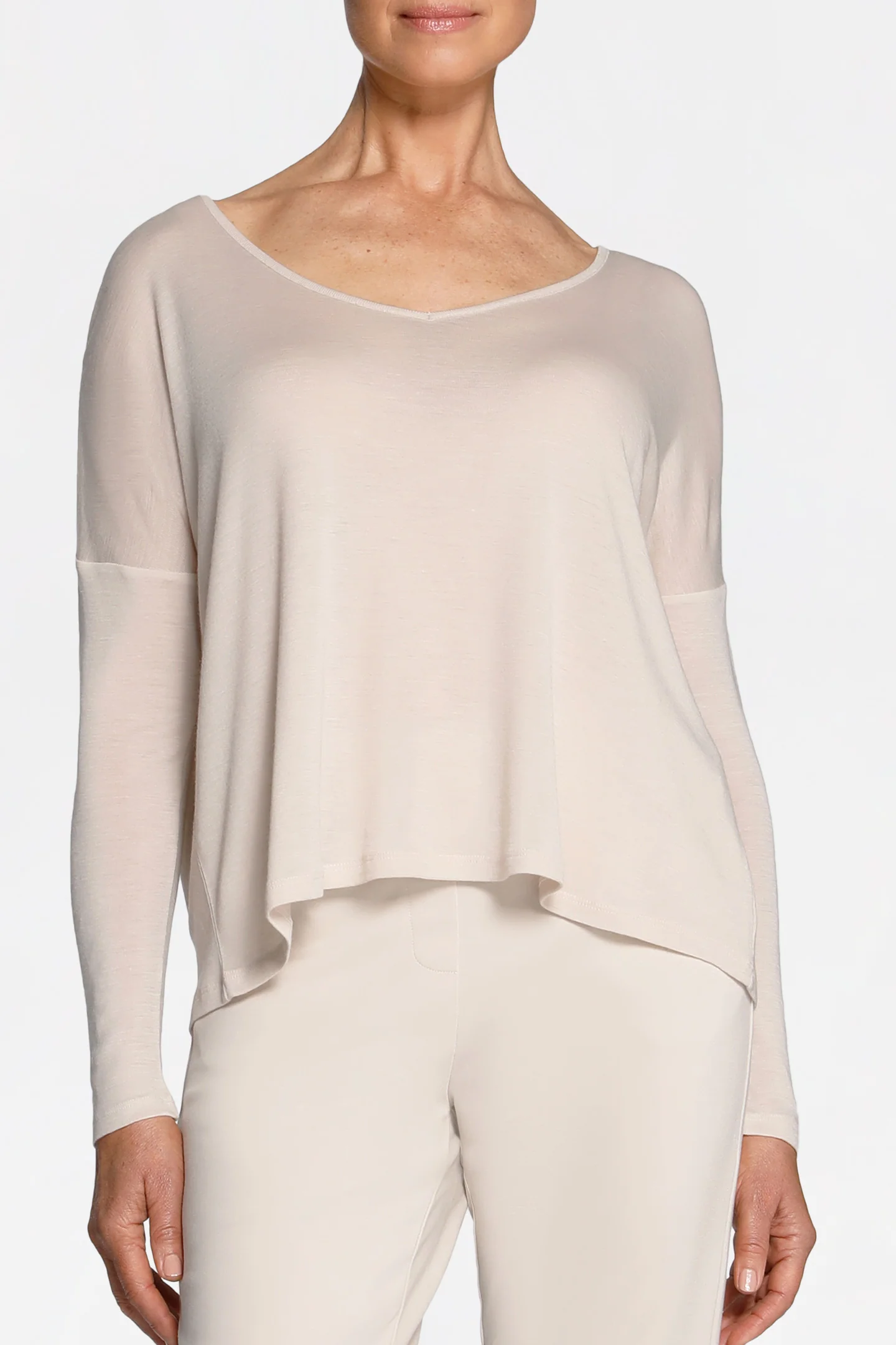 V-NECK MERINO WOOL JUMPER - Image 6